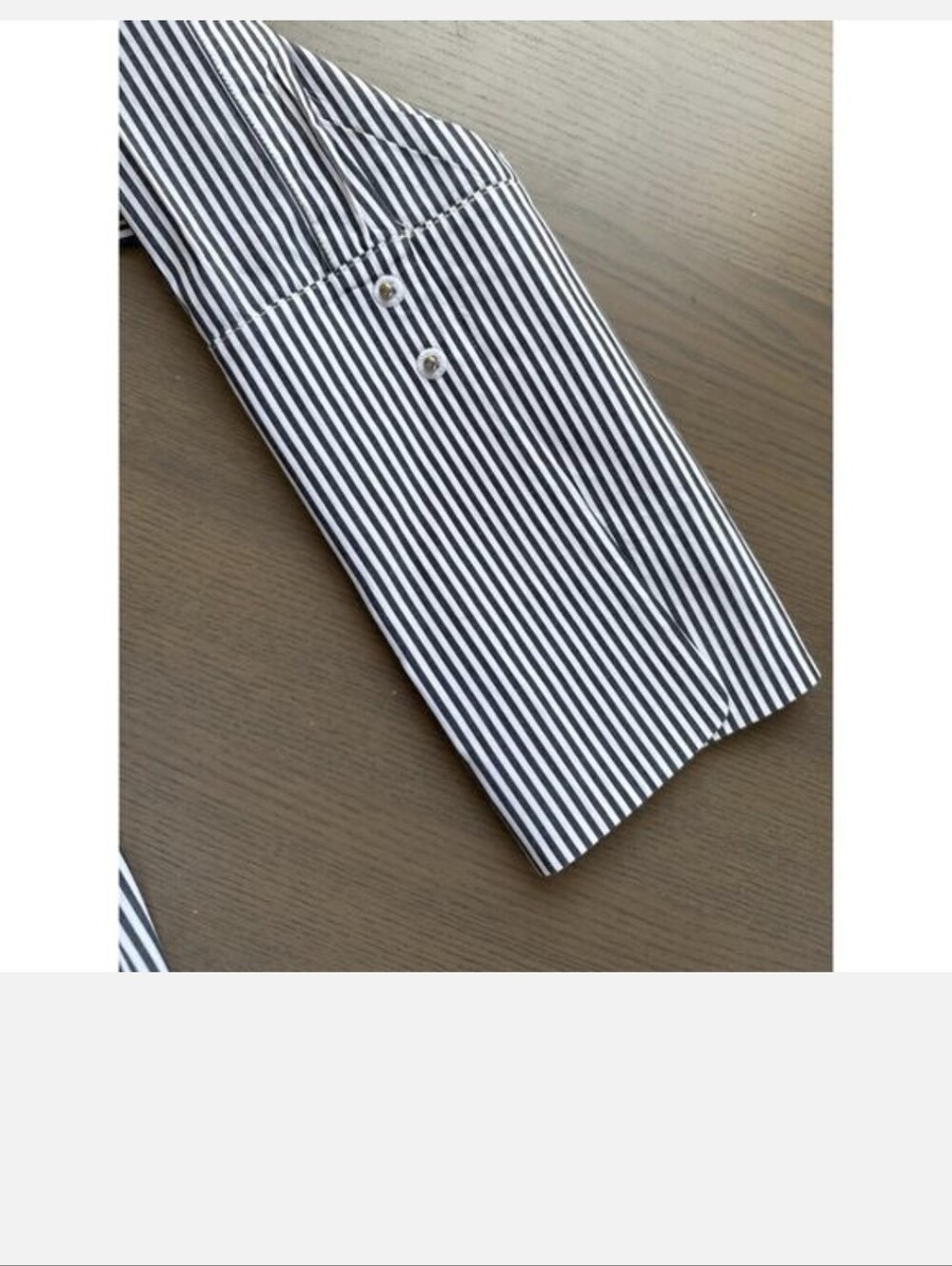 Misha Nonoo Husband Shirt Black & White Stripe Silver Studs Large Meghan Markle - Picture 6 of 10
